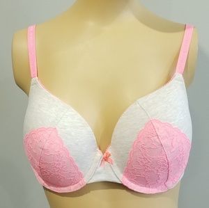 Victoria's Secret Grey/Pink/White bra